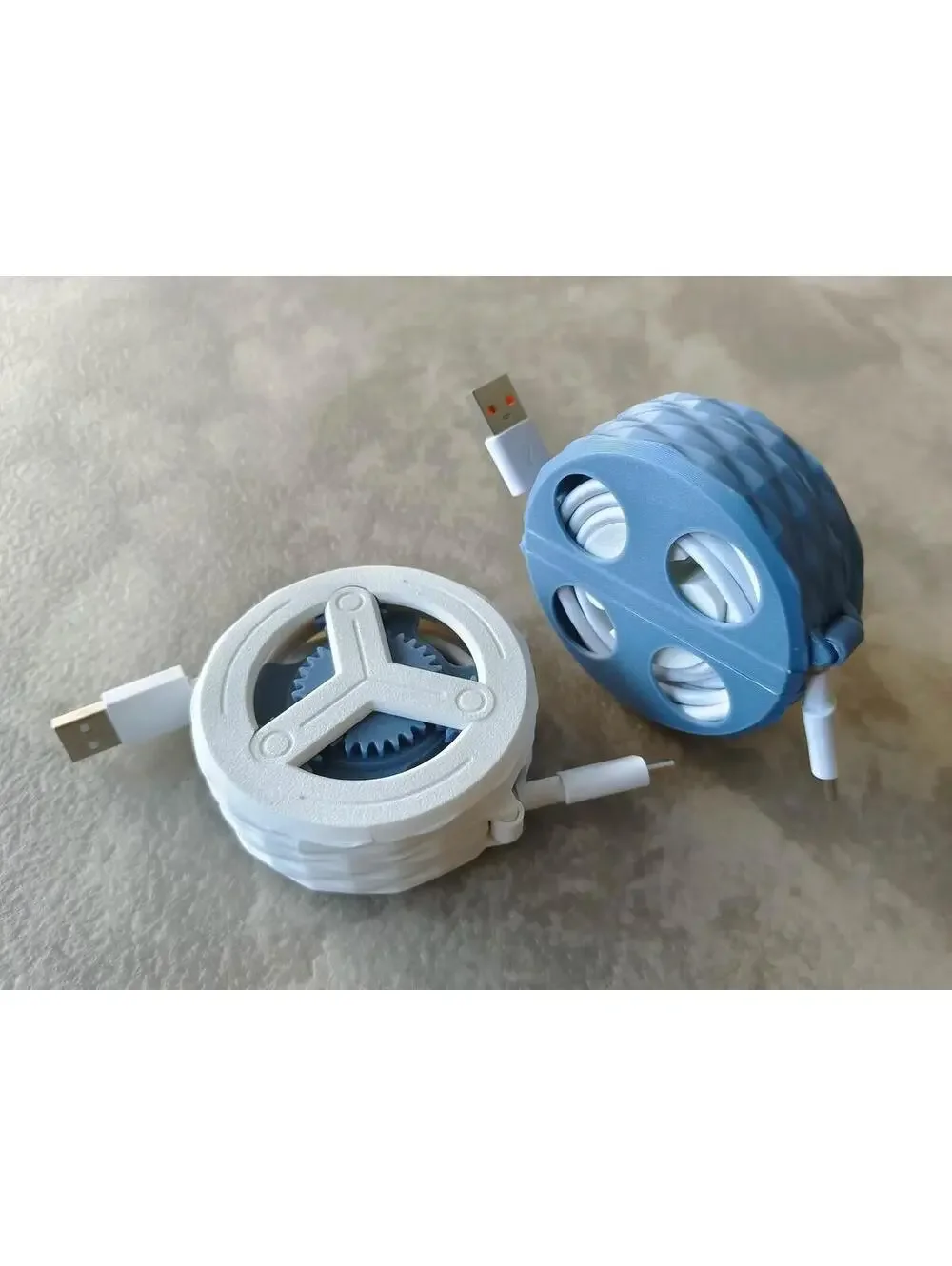 2 x Hand-Crank Cable Organizer | Planetary Gear 1:3 | Fast Winder | 3D Printed